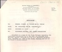 Memorandum describing attached copy of press release (attached to Jan 26 1990 letter)