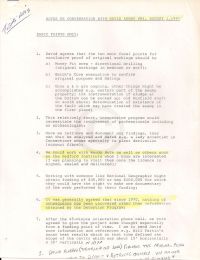 Notes re Conversation with David Aubry Fri. August 1, 1997, part 1