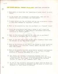 Boreholes Indicating Below "Bedrock" Workings (attached to Jan 29-31 1995 meeting questions)