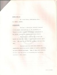 Report on Oak Island, Nova Scotia Aug 22 1967 p1