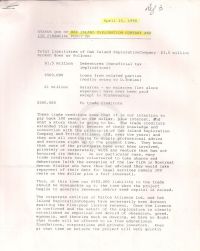 Status quo of Oak Island Exploration Company and its financial position p1