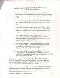 Summary of Proposed Oak Island Investigation Program Appendix A-3