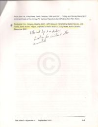 Summary of Proposed Oak Island Investigation Program Appendix A-4