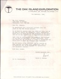 Letter thanking Johnson for his continued interest (attached to April 21 1987 letter)